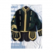 Dark Green Piper/Drummer Doublet Jacket